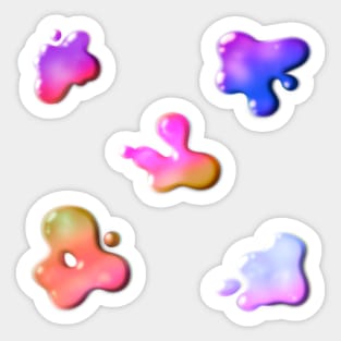 Pink Gel Slime Sticker Sheet 2 Sticker